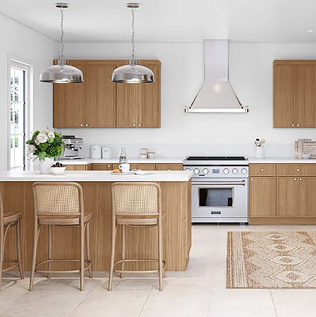 Slim White Oak Cabinets